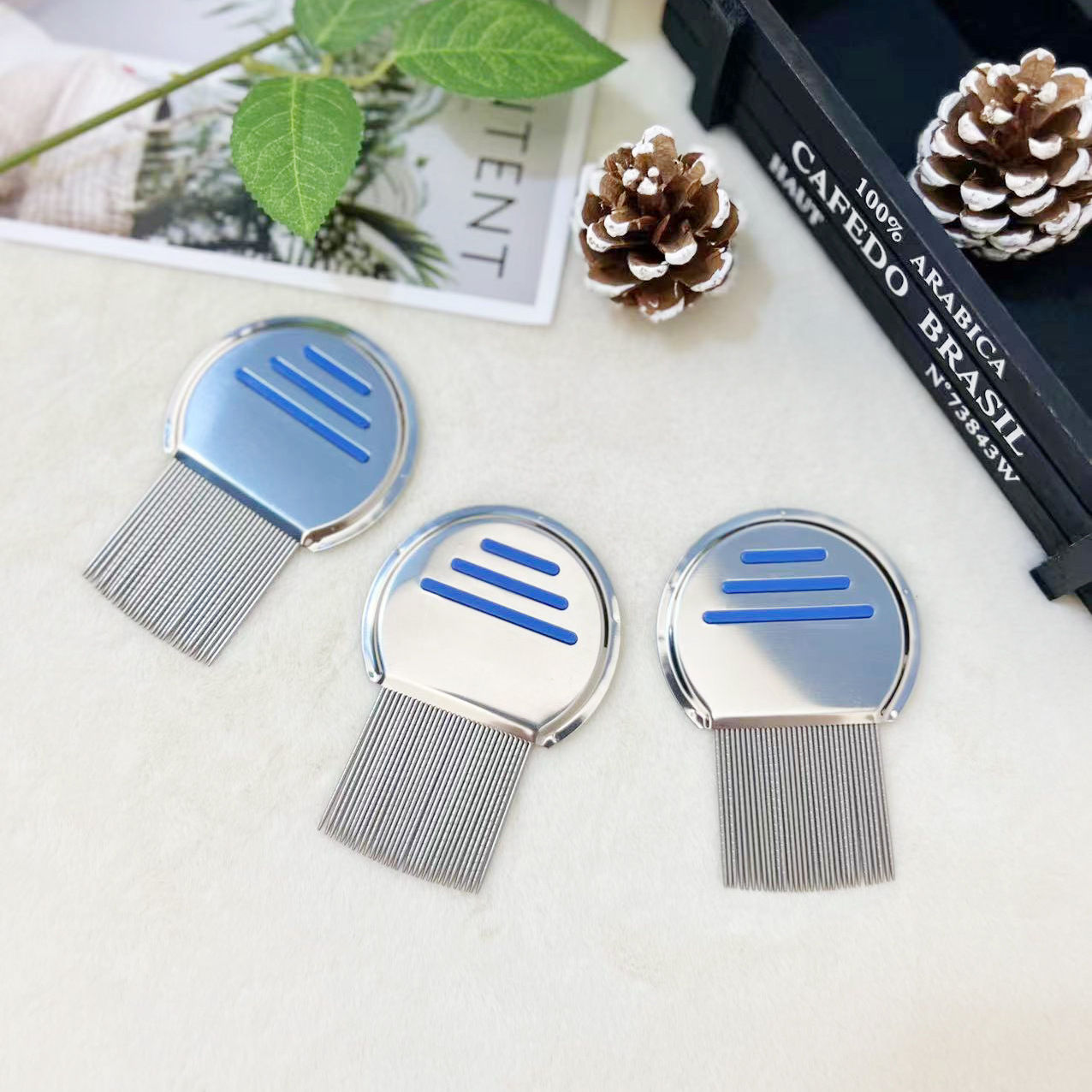 Stainless Steel Pet Comb for Hair Removal and Grooming