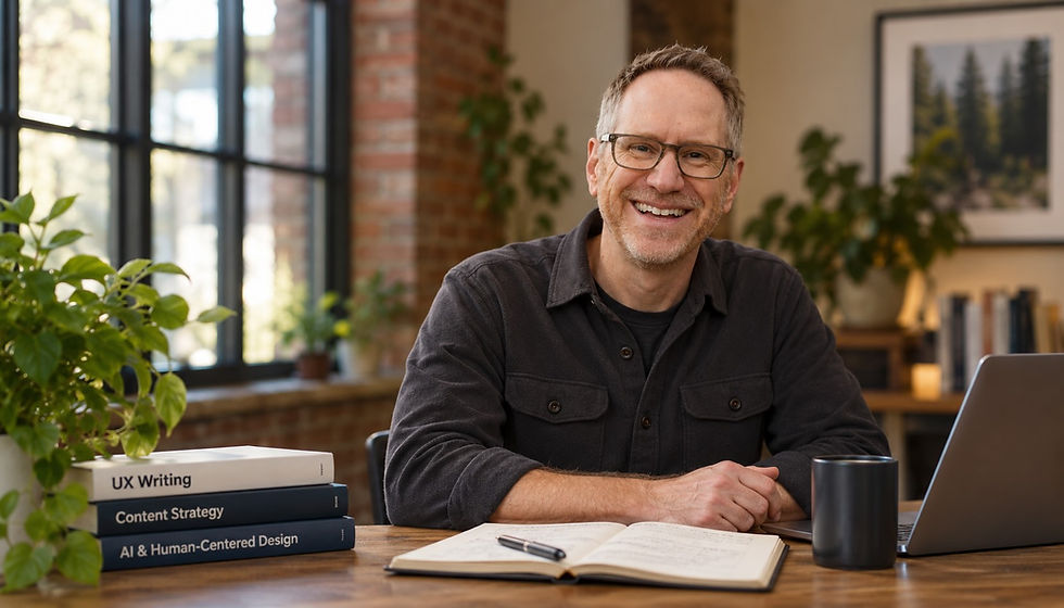 Photo of Jim Hopkinson, content designer and UX writer