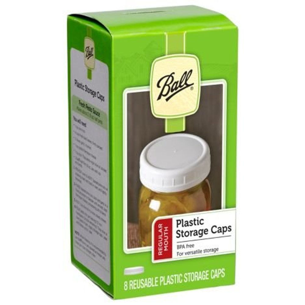Ball Regular Mouth Jar Storage Caps Set of 8