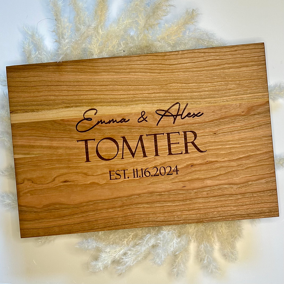 Thumbnail: XL cherry wood charcuterie board displayed on cream background