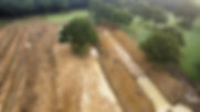Aerial view of groundwork project