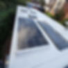 New solar panels on top of camper van
