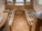 Interior of camper van during habitation check