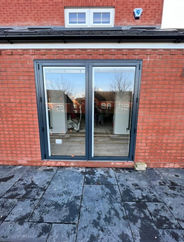 New doors installed and patio