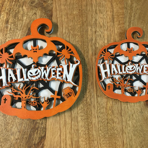 Laser cut halloween decorations