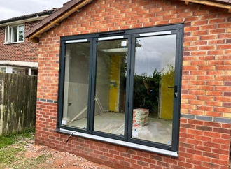 New bifold doors installed in residential property