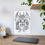 Thumbnail: Poster Coloring Page - Lucifer's Throne Gothic Fantasy Art