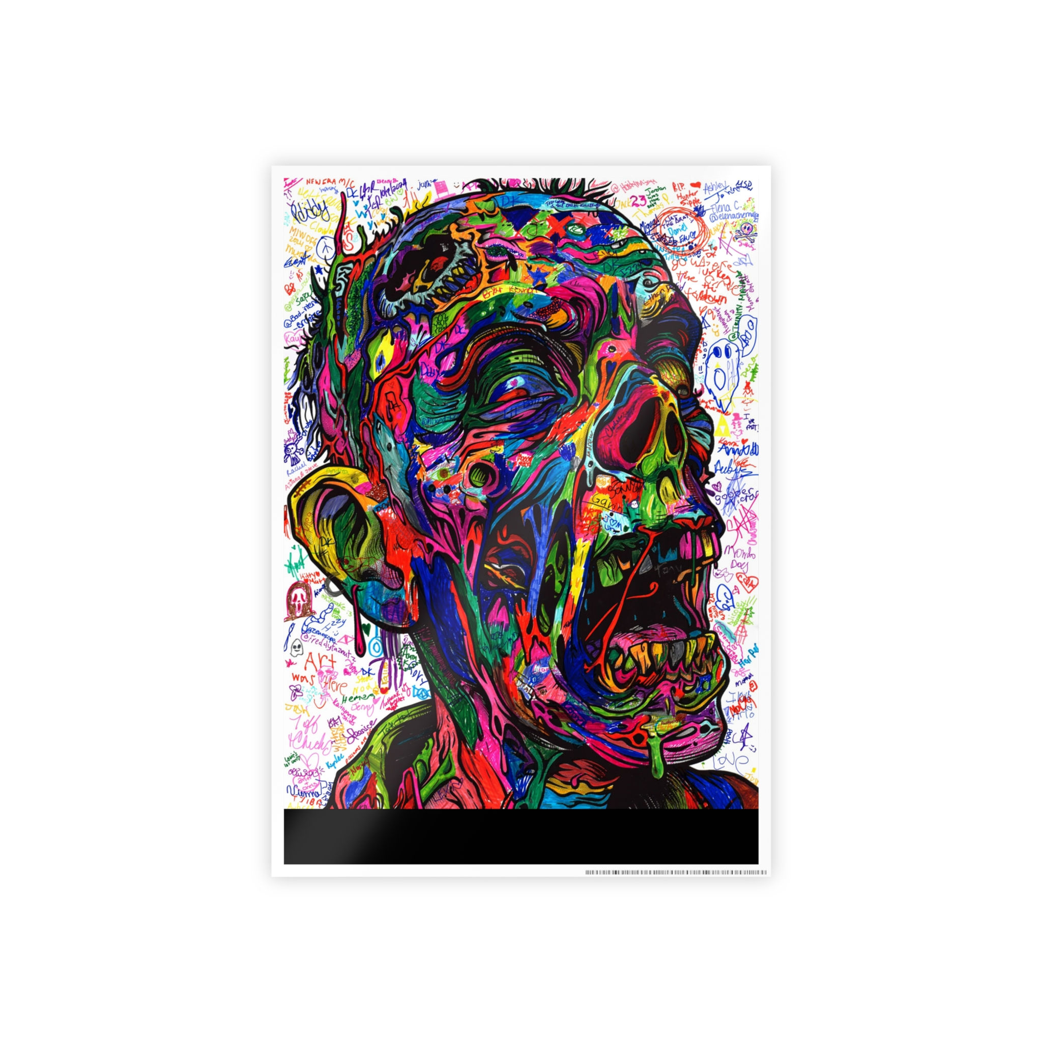 Community Coloring Project -  Zombie Face Monster Mania 2024 (Edison NJ)