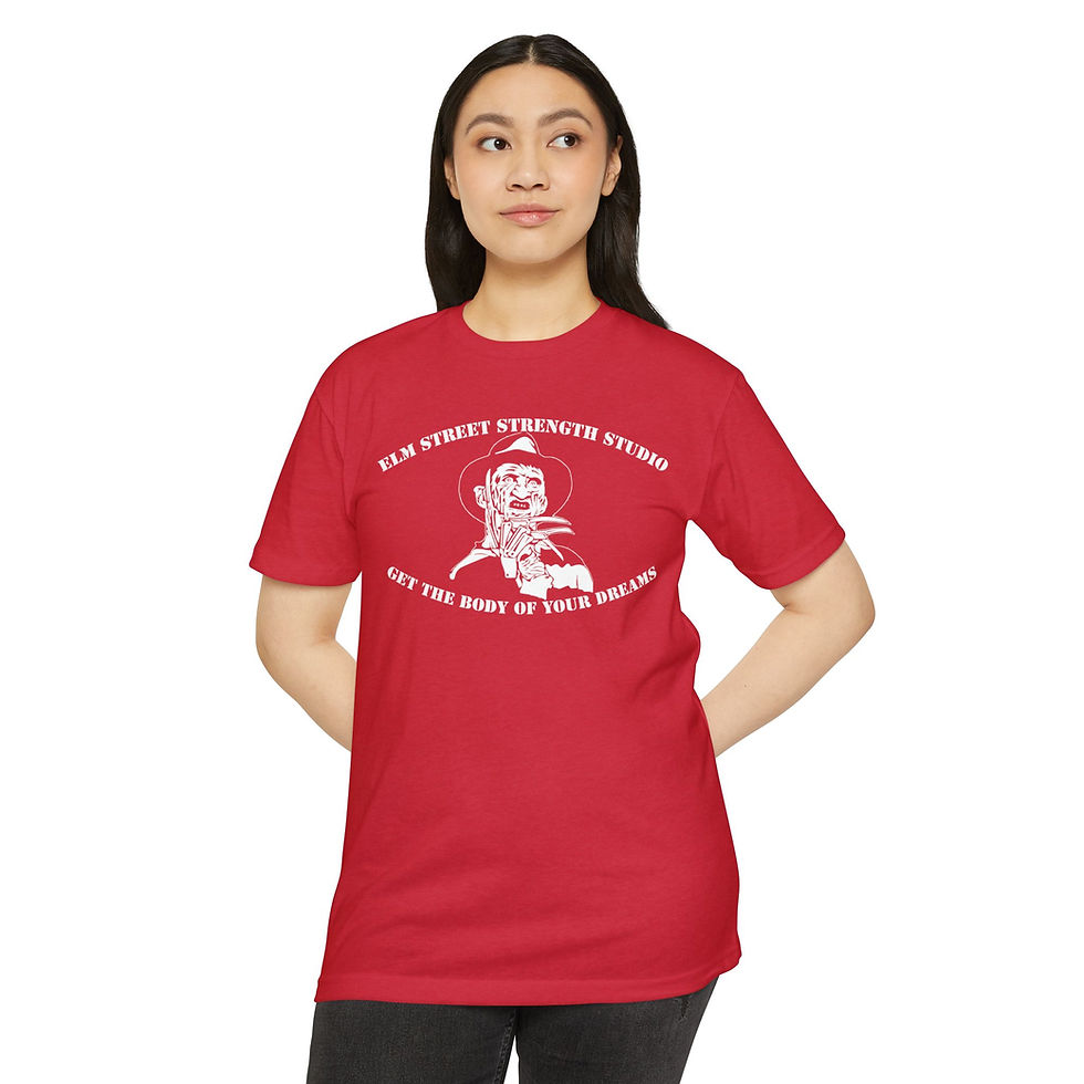 Thumbnail: Athletic Fit Tee Elm Street Strength Studio - Get the Body of Your Dreams!