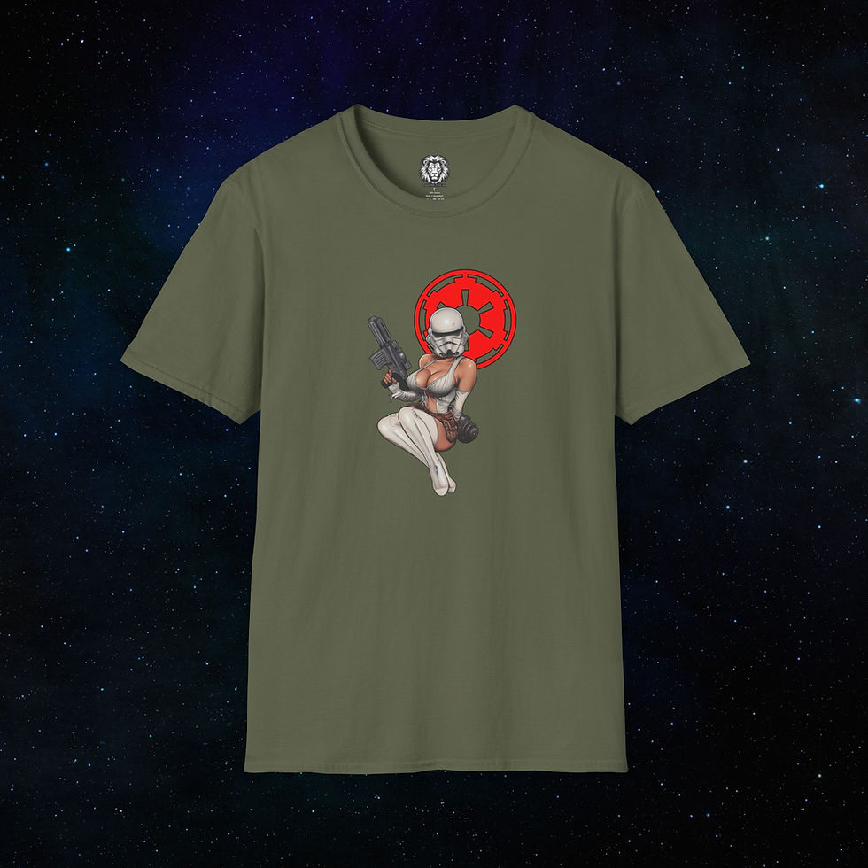 Thumbnail: Graphic Tee - Stormtrooper WW2 style pin-up 