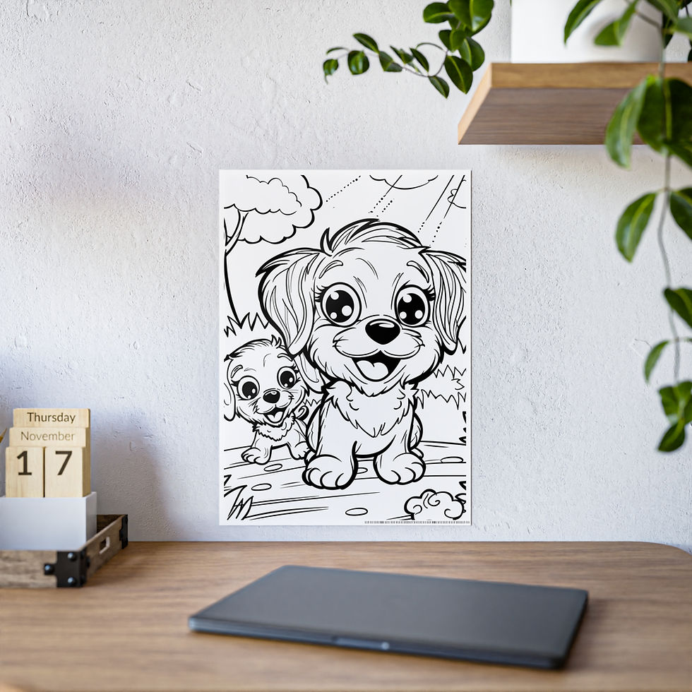 Thumbnail: Coloring Poster - Puppy Paw-ty Activity