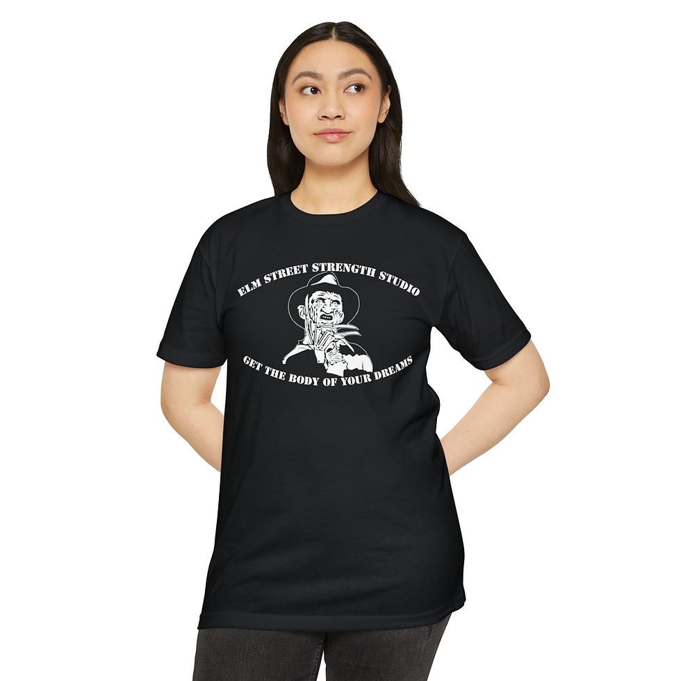 Thumbnail: Athletic Fit Tee Elm Street Strength Studio - Get the Body of Your Dreams!