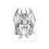 Thumbnail: Poster Coloring Page - Lucifer's Throne Gothic Fantasy Art