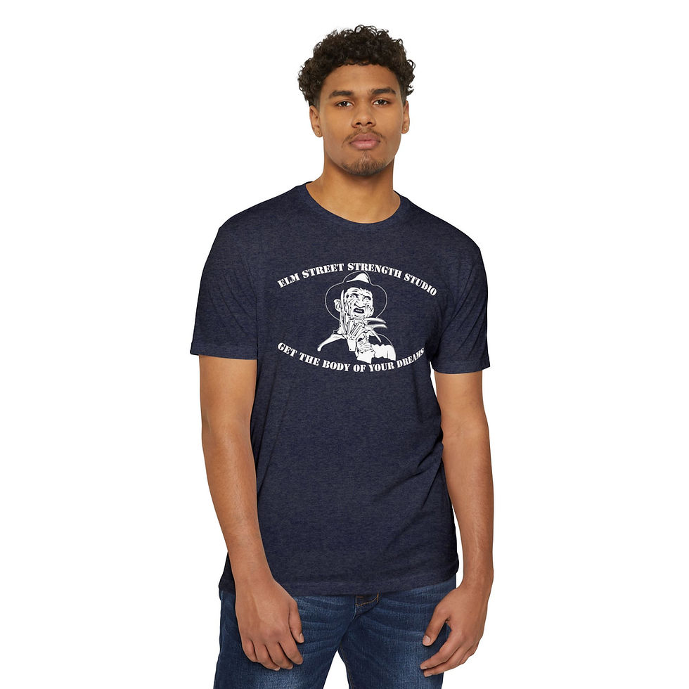 Thumbnail: Athletic Fit Tee Elm Street Strength Studio - Get the Body of Your Dreams!
