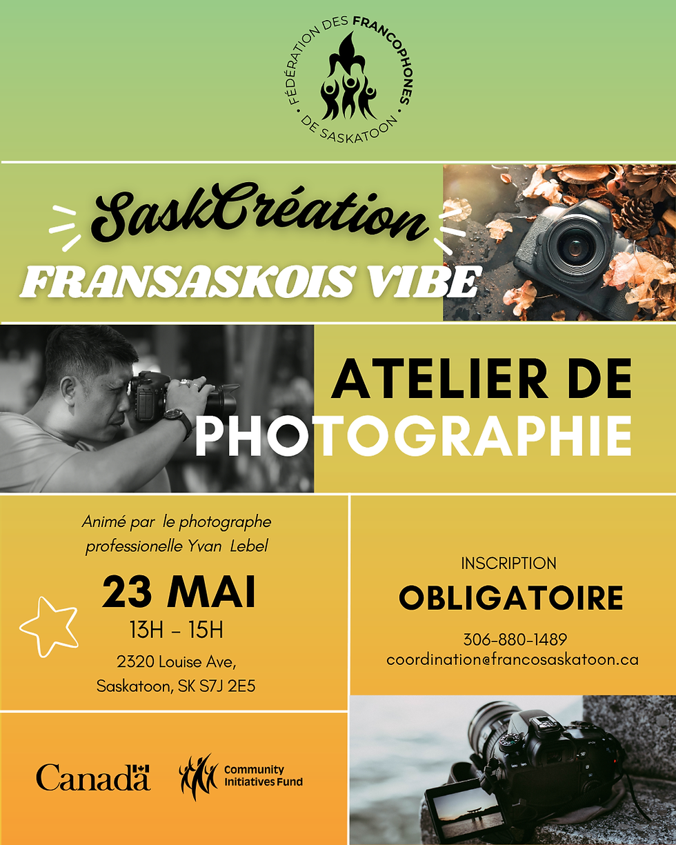 FRANSASKOIS VIBE : ATELIER DE PHOTOGRAPHIE