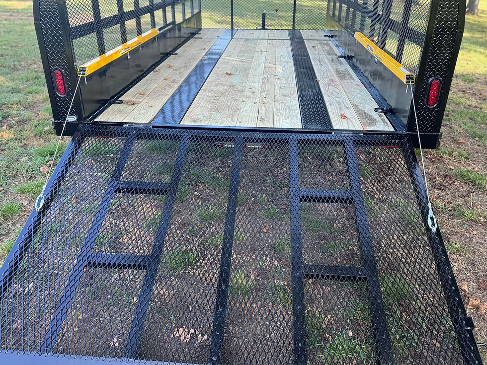 Thumbnail: 16 ft landscape trailer 5' utility ramp