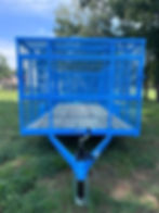 Thumbnail: Blue 16' Landscape trailer with blower box
