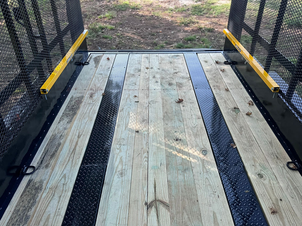 Thumbnail: 16 ft landscape trailer diamond tread runners