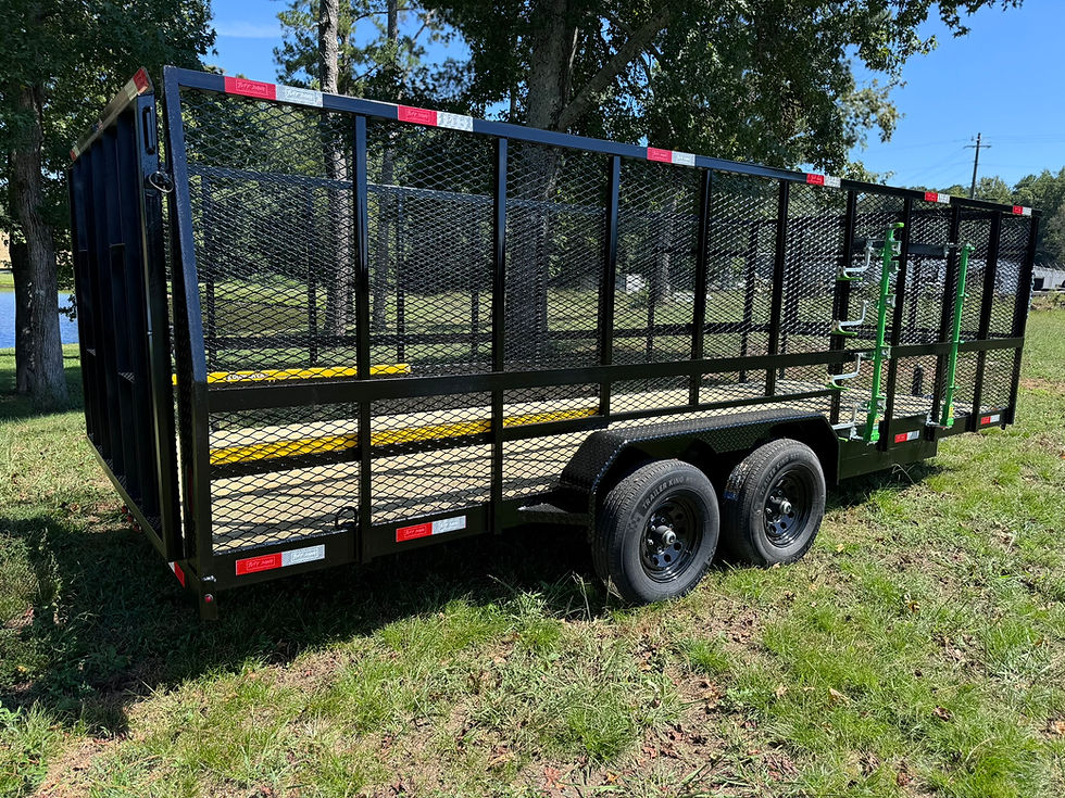 Thumbnail: 20 ft landscape trailer rear corner passenger side