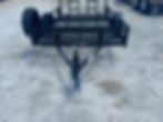 10' x 6' Utility trailer front view with spare tire