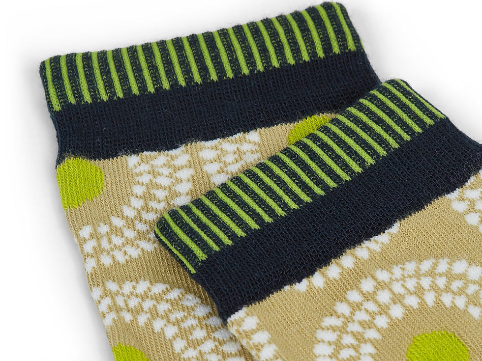 Miniature : Ife - Pale Olive Organic Cotton Socks