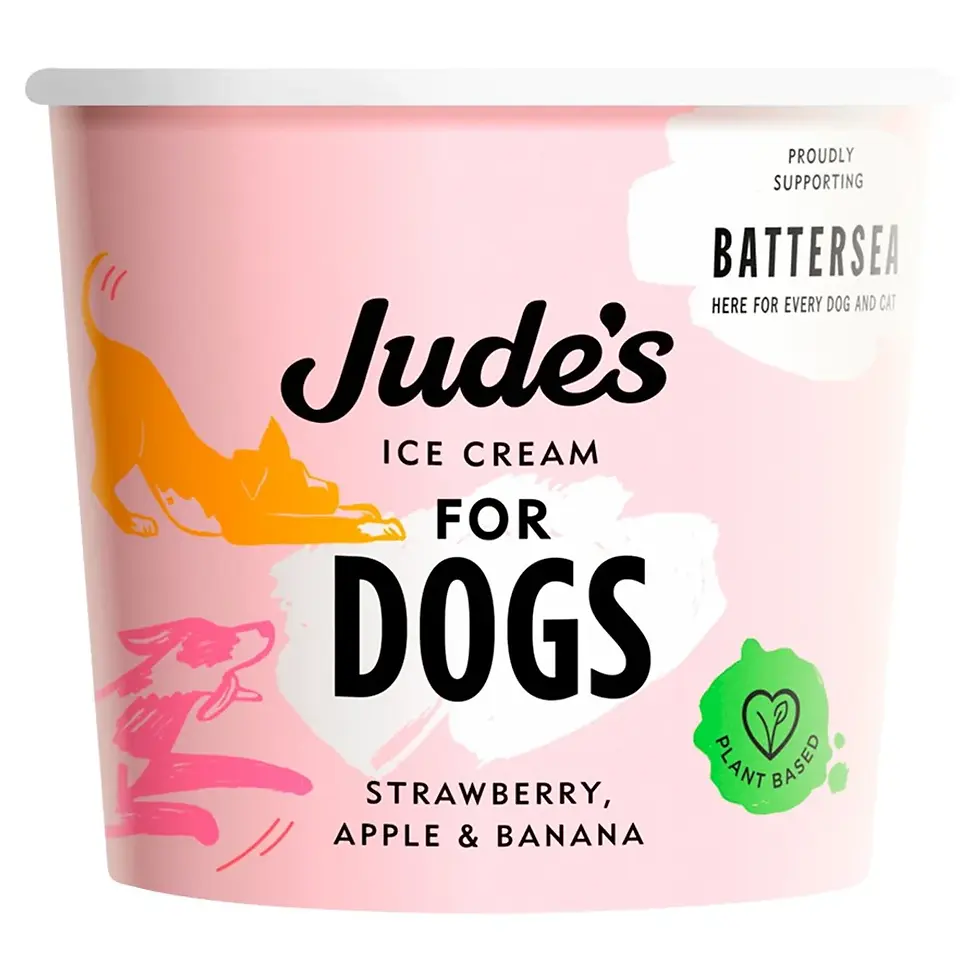 Thumbnail: Single Tub - Judes Ice cream strawberry, apple & banana