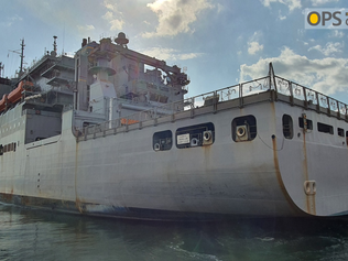 USNS CARL BRASHEAR VISIT IN CHINHAE
