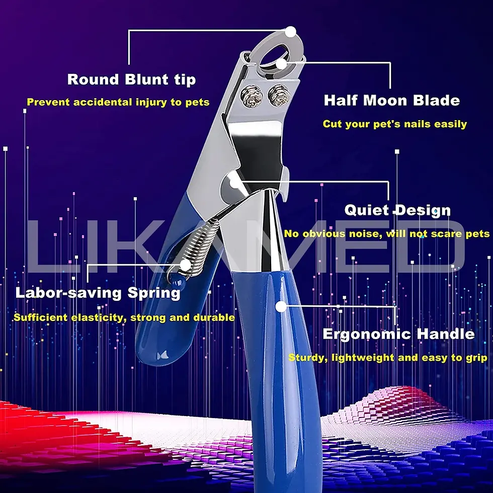 Thumbnail: Professional Dog & Cat Nail Clippers – Stainless Steel Pet Claw Trimmer