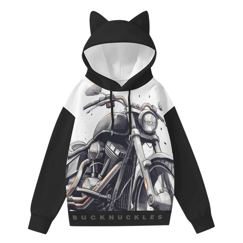 Thumbnail: All-Over Print Women’s Hoodie With Decorative Ears