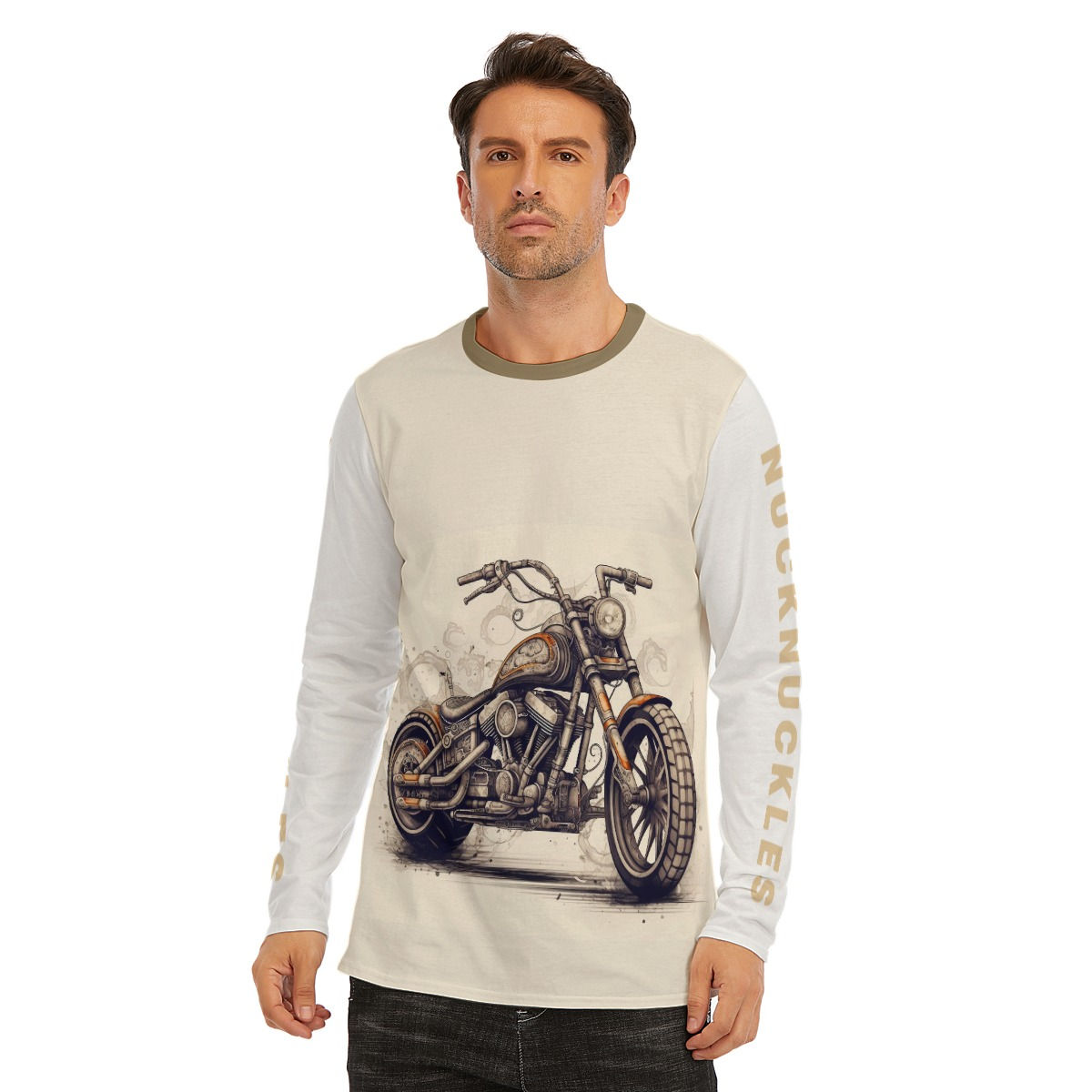 All-Over Print Long Sleeve T-Shirt | 190GSM Cotton