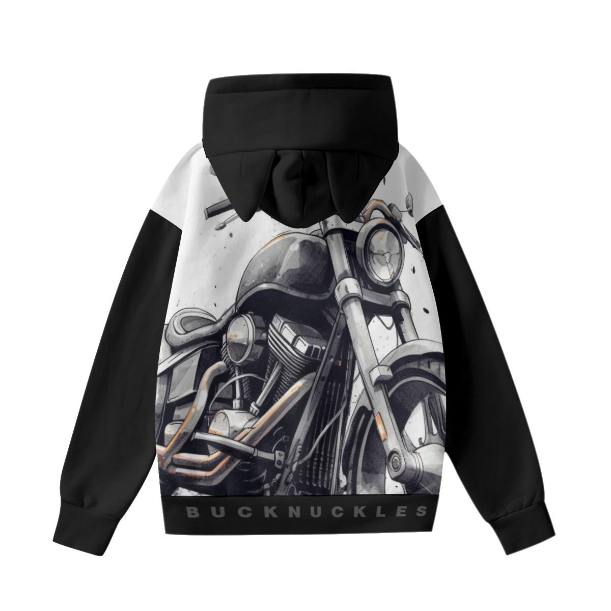 All-Over Print Women’s Hoodie With Decorative Ears