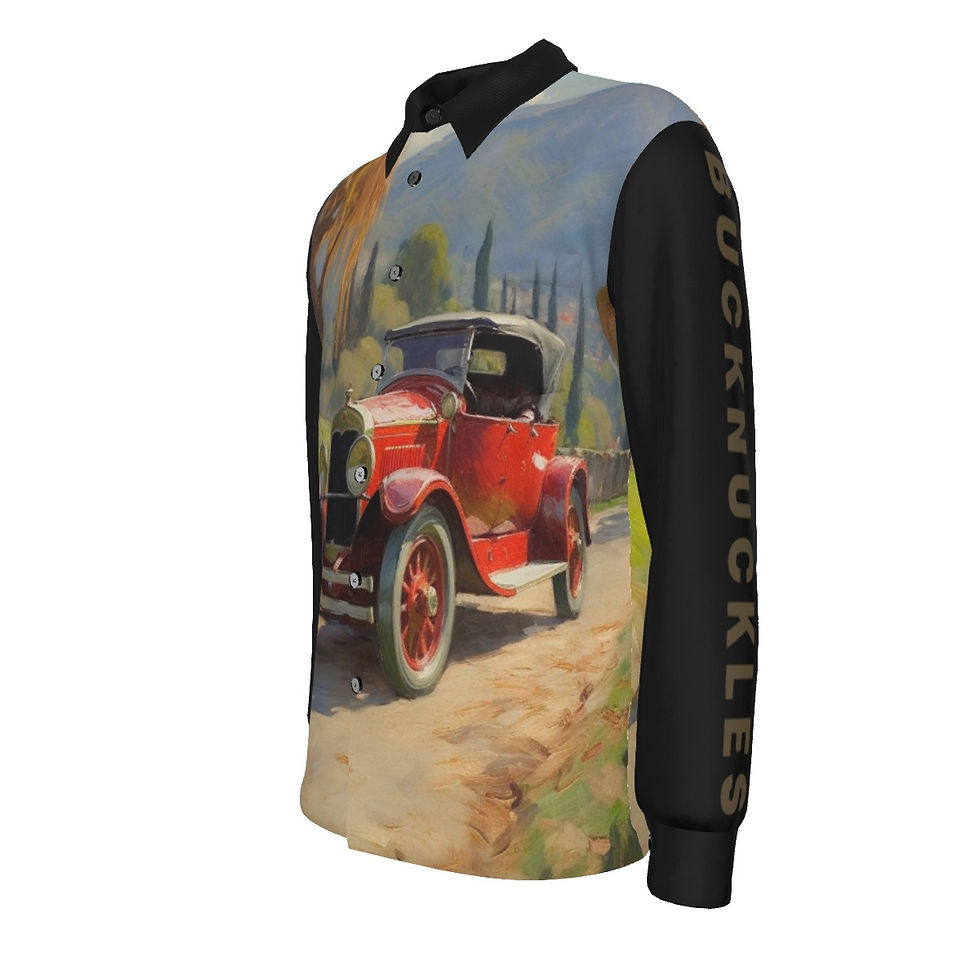 Thumbnail: All-Over Print Men's Long Sleeve Shirt