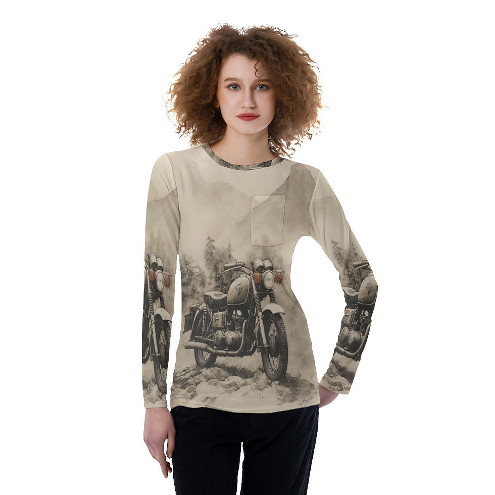 Thumbnail: All-Over Print Women's Long Sleeve T-shirt