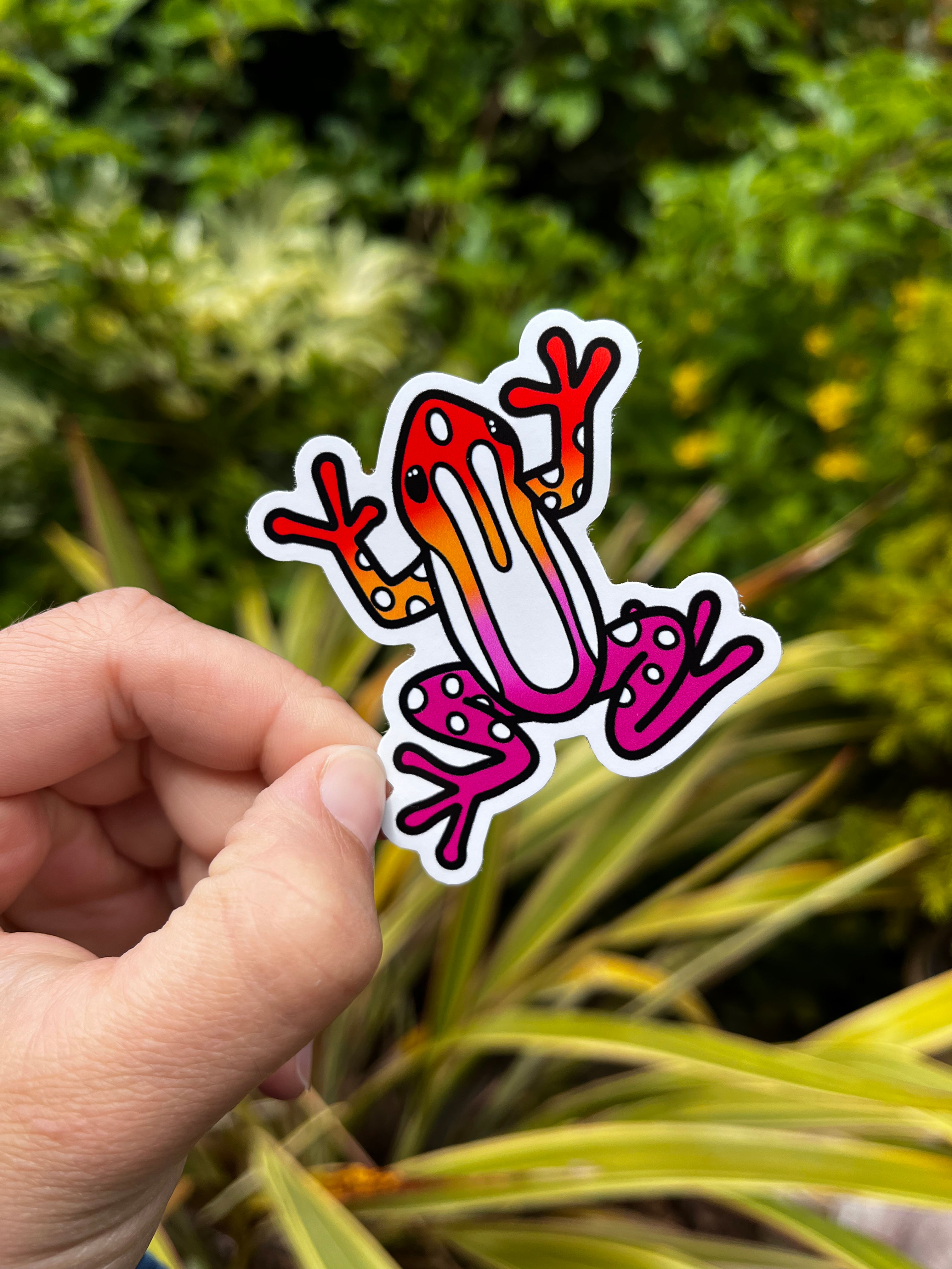 Lesbian Frog Sticker