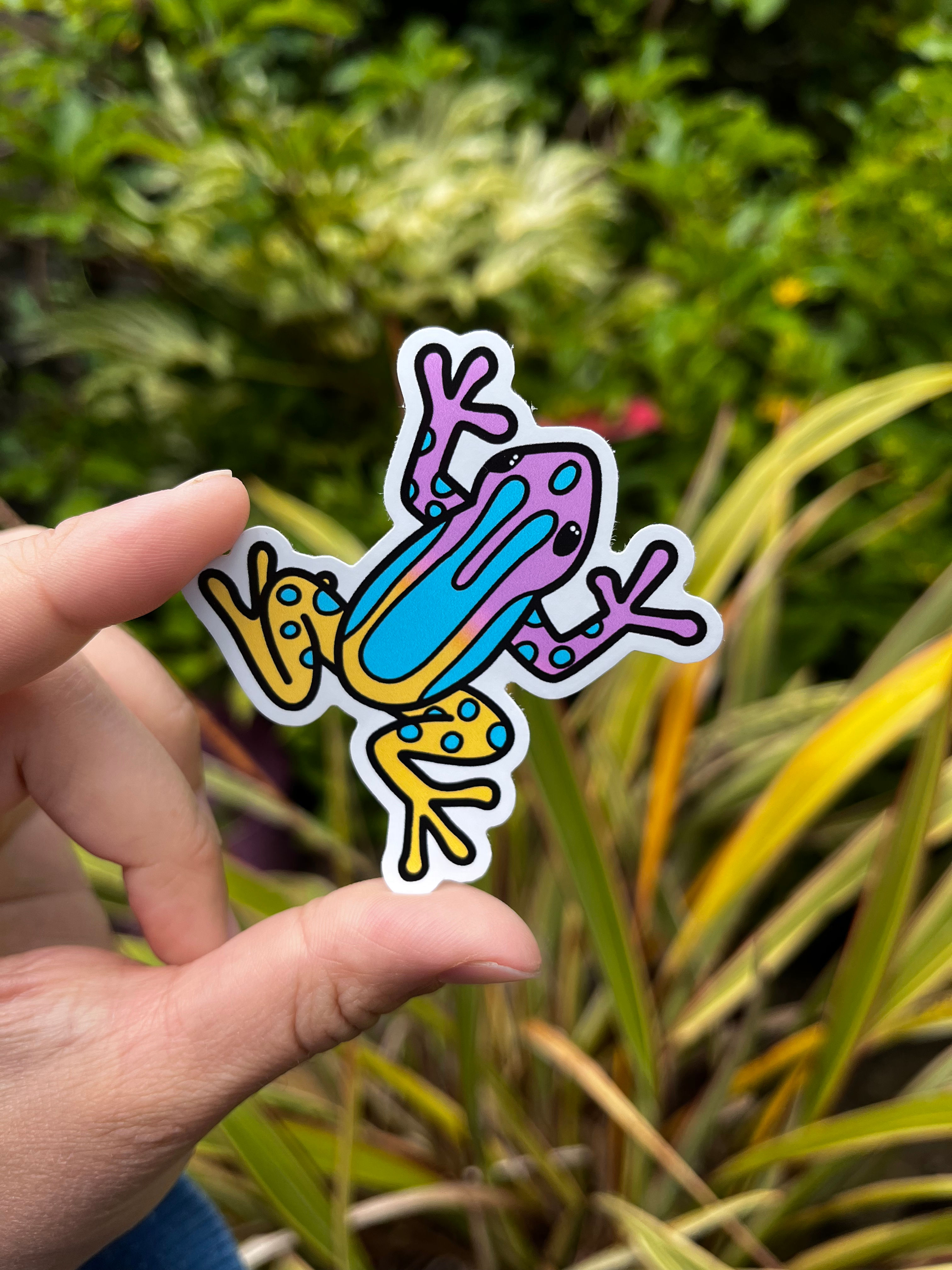 Pansexual Frog Sticker