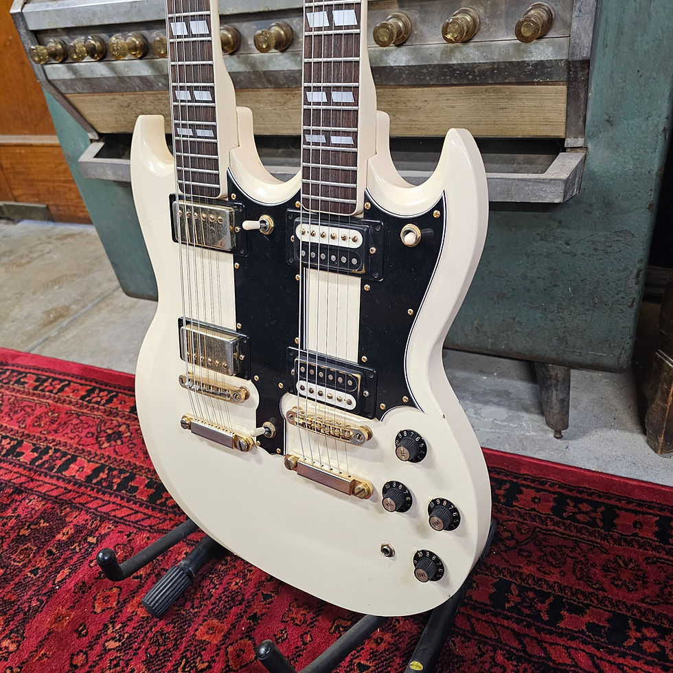 Thumbnail: Ibanez 2402DX Double neck 1977 - White