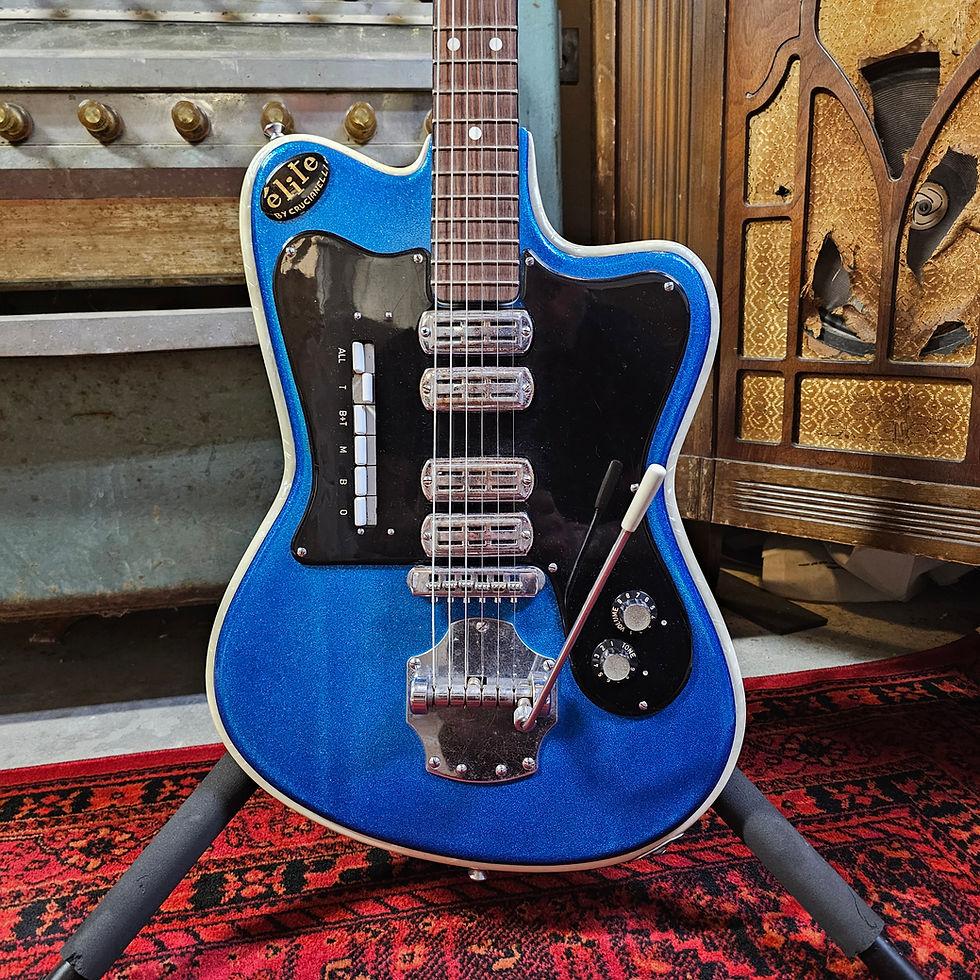 Thumbnail: 1963 Crucianelli Elite Model 40-V  Blue Sparkle