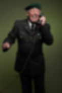 US military general wearing beret. Calli