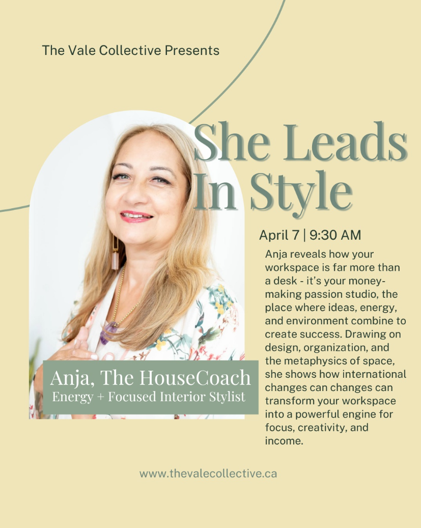 She Leads in Style. Presented by The Vale Collective