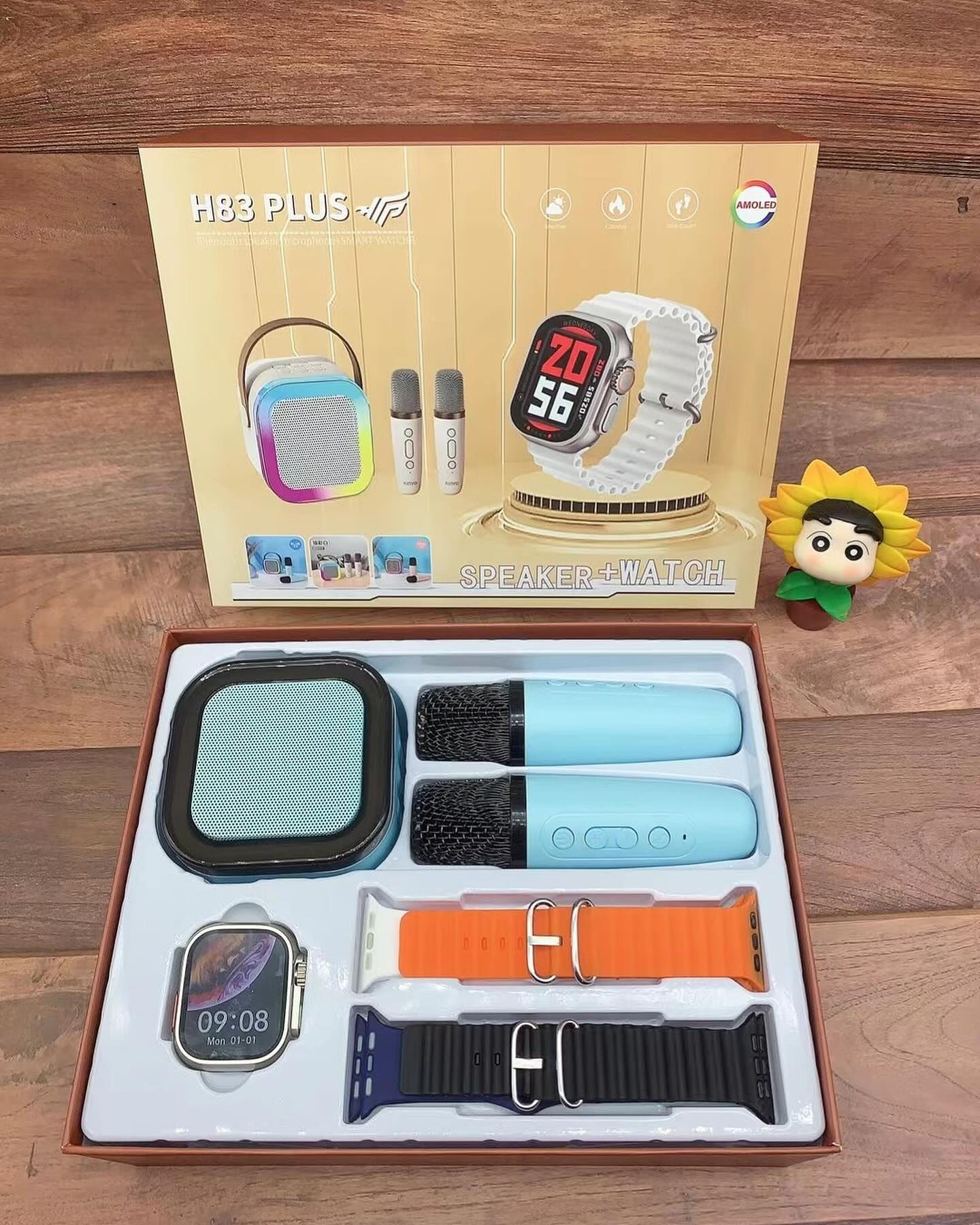 H83 plus Smart Watch + Speaker, 6 Sets