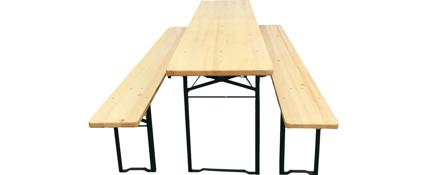 Klassiche Bierzeltgarnitur für Feiern und Partys