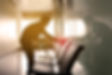 blurred image of housekeeper cleaning se