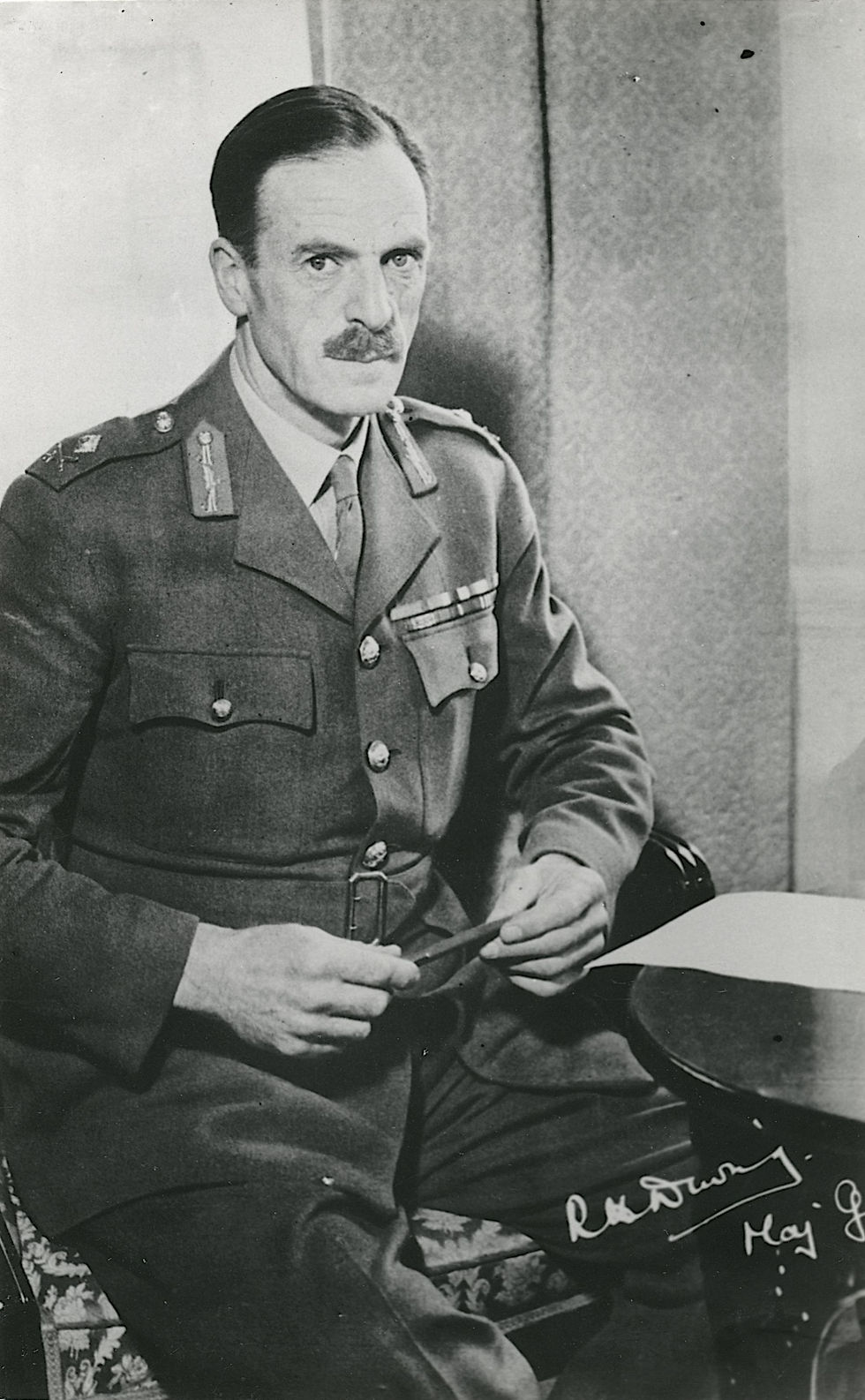 Generalmajor Richard Henry Dewing (1891-1981), Chef der alliierten Militärmission in Dänemark. Quelle: Fotoarchiv Frihedsmuseets, Copenhagen.