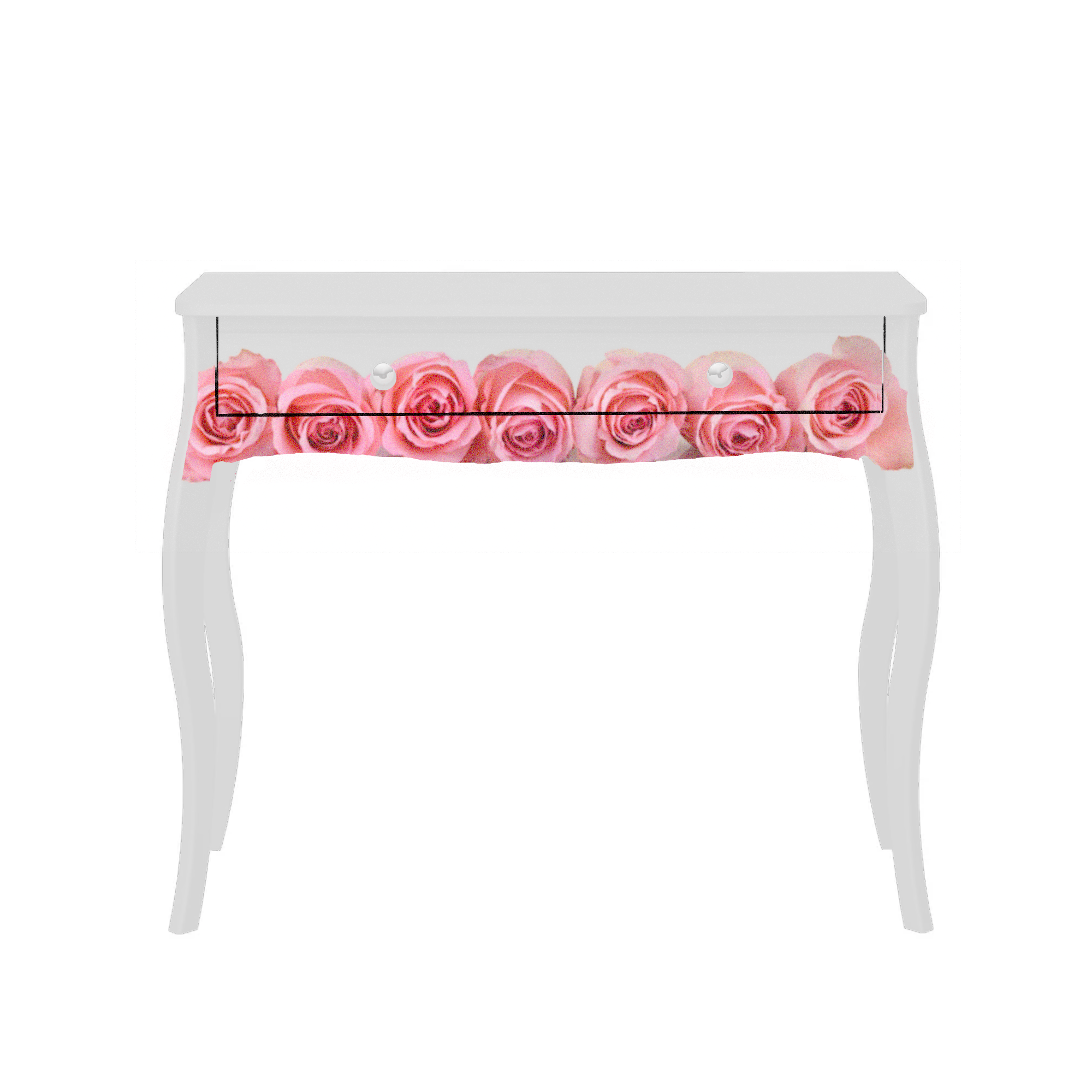 Pink Rose Dressing Table