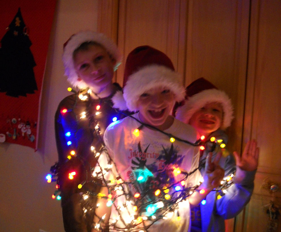 wrapped up in Christmas spirit