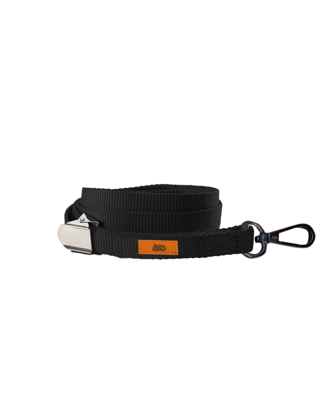 Guia Laranja 50cm Nylon Lanca Bicho