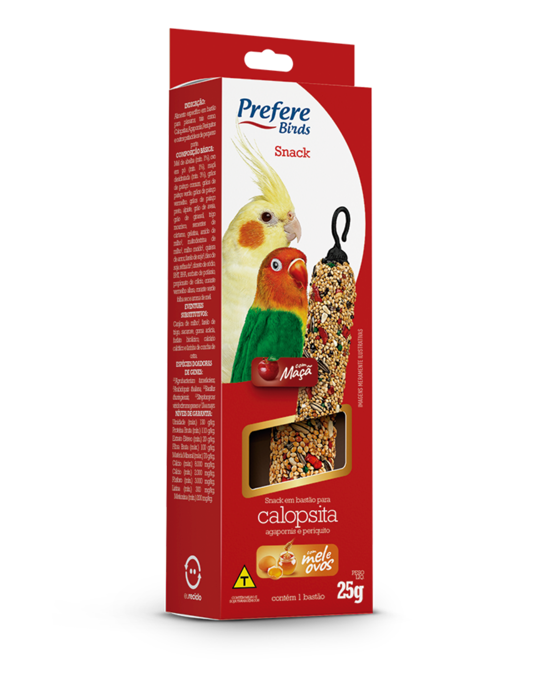 PREFERE BASTAO CALOPSITA MACA MINI 25g