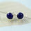 Thumbnail: Silver Lapis Lazuli Stud Earrings
