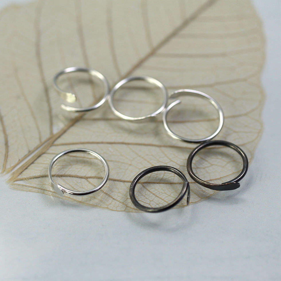 Thumbnail: Silver Sleeper Hoop 9mm Overlap