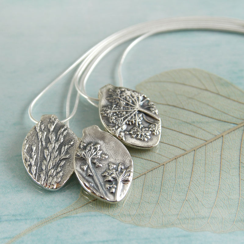 Thumbnail: Silver Necklace Wildgrass Impression